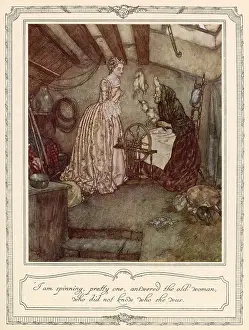 Spindle: Sleeping Beauty - Edmund Dulac