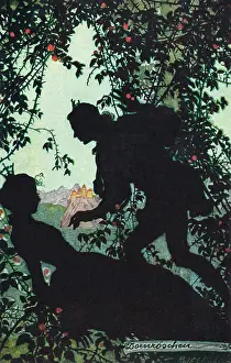 Dornroschen: The Sleeping Beauty in silhouette