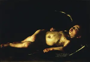 Caravaggio: Sleeping Cupid, by Caravaggio