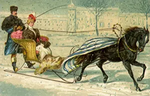 Runners: Sleigh Pulled Thru Snow