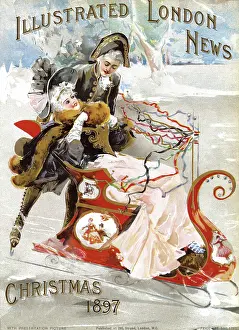 Enjoys: Sleighing on ice, 1897