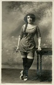 Boyish: Slightly Louche Girl in a Studio portrait pose