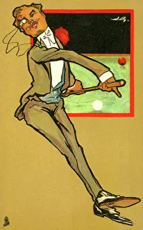 Arrogance: Slightly Tipsy Rakish Cad attempting to play billiards