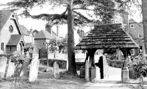 Lychgate: Slinfold, the Lychgate c1965