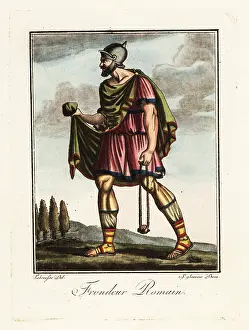 Galea: Slinger in the Roman army, ancient Rome