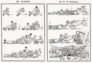 Tripped: He Slipped by H. M. Bateman