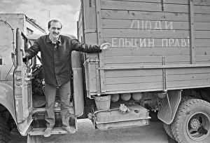 Slogan: Slogan suupporting Boris Yeltsin, 1990