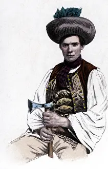Slav: Slovakia, tradition / folklore, young man in