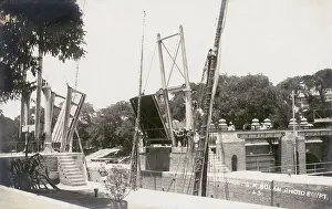 Pharcide: Sluice gates of the Delta Barrage at the Nile, Egypt