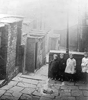 Brickwork: Slum children, York