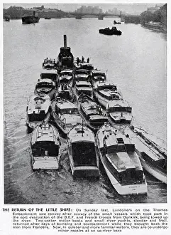 Nov19: Small boats used in the Dunkirk evacuation, WW2