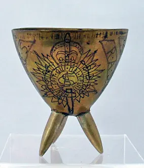 Rasc: Small bowl made from a shell nose cone, WW1