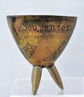 Rasc: Small bowl made from a shell nose cone, WW1