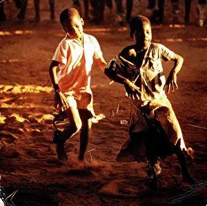 Rattles: Small boys dancing with leg rattle, Dancing, Kurt