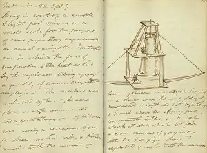 Notebook: Small experimental gunpowder engine