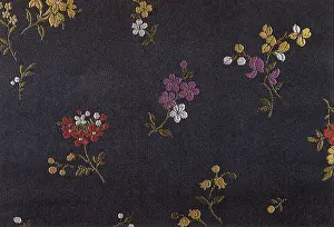 Stems: Small Flowers on Black