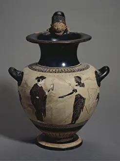 Hermes: Small hydria with white bottom