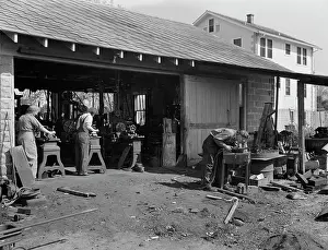 Garage: Small machine shops forming a sub-contracting