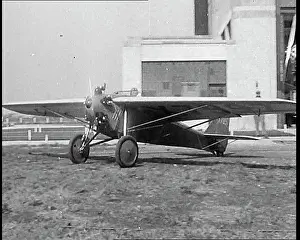 Taxiing: Small Plane Taxiing and Taking Off