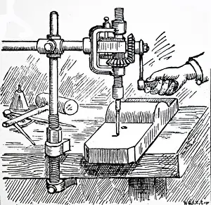 Portable: Small portable drill which could be clamped to