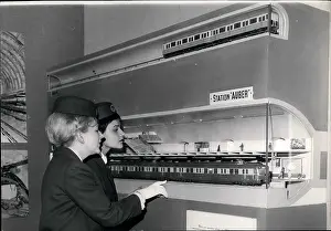 Auber: Small scale model of a future metro station, Paris