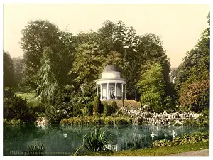 Kassel: Small temple and aqueduct, Cassel (i.e. Kassel), Hesse-Nass