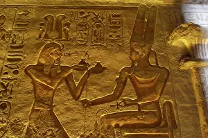 Crux: Small Temple or Temple of Hathor. Relief depicting the phara