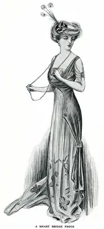 Headdresses: Smart bridge frock 1909