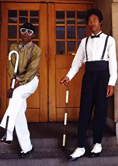 Townships: Two smart pantsula dancers show off their clothes