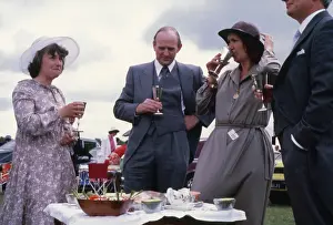 Punters: Smart picnic meal on Derby Day, Epsom