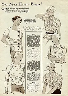 Shirts: Smart womens blouses 1935