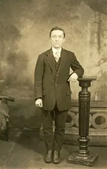 Smartly: A smartly dressed teenage boy