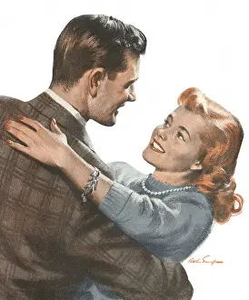 Blazer: Smiling, Dancing Couple