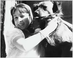 Boisterous: SMILING GIRL WITH DOG