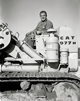 Bulldozer: Smiling Man - Construction Equipment Operator