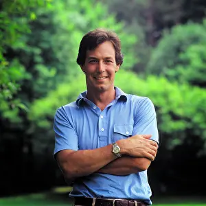 Teu001: Smiling Portrait of Handsome Man Standing Alone