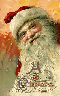 Winsch: Smiling Santa Claus with Long Beard