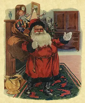 Slung: Smiling Santa with Toys