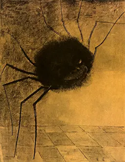 Lighthearted: Smiling Spider, by Odilon Redon