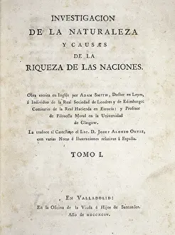 Scotsmen: SMITH, Adam (1723-1790). Cover of the first volume
