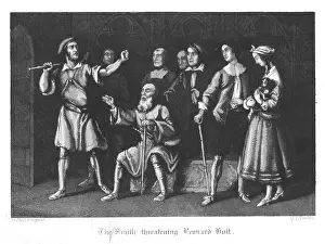 1841: The smith threatening Leonard Holt because he