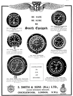 S.smith: Smiths Aircraft Flight & Engine Instruments 1925