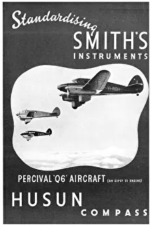 Husun: Smiths Aircraft Instruments Husun Compass 1938