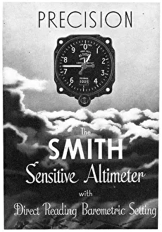 Altimeter: Smiths Aircraft Instruments - Sensitive Altimeter