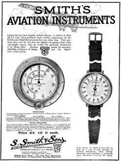 Altimeter: Smiths Aircraft Panel Mounted Altimeter: