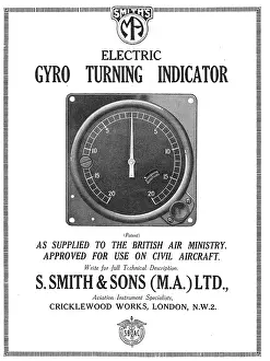 Indicators: Smith's Electric Gyro Turning Indicators For Aircraft