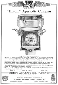 Husun: Smiths Husun Type Av 797 (P7) Vertical Compass 1934