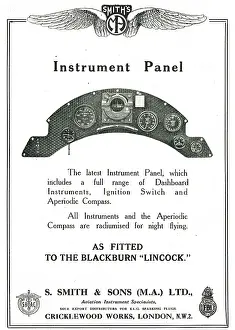 Lincock: Smiths Instrument Panel As Fitted To The Blackburn Lincock