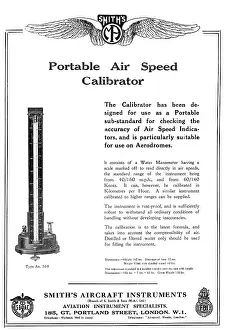 Calibrator: Smiths Portable Air Speed Calibrator 1932