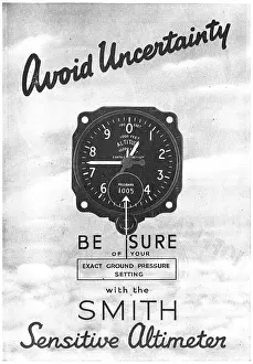 Altimeter: Smiths Sensitive Aircraft Altimeter